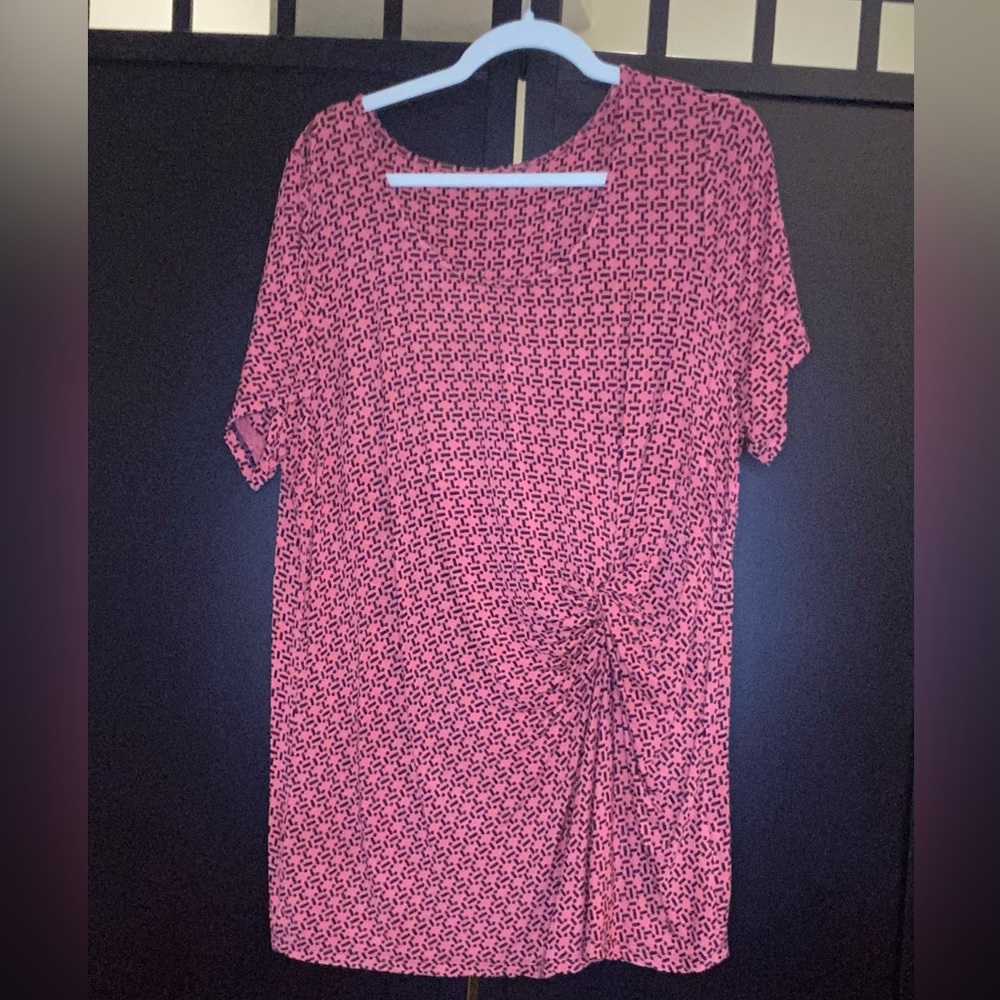 Soft orange top with side knot